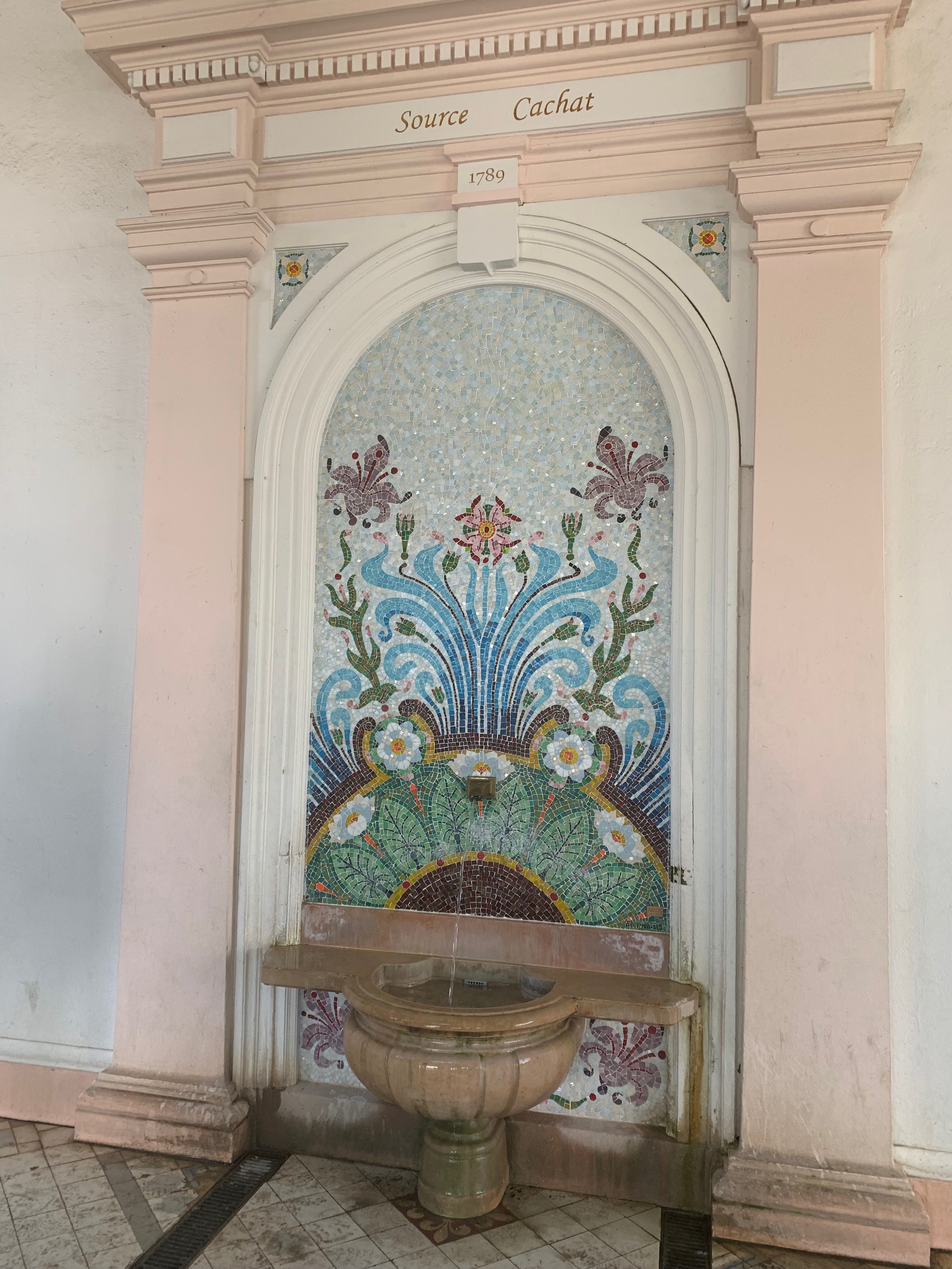 The source of Évian water